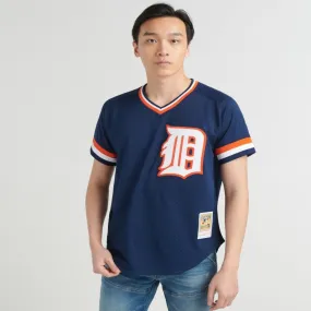 Mitchell & Ness MLB  BATTING PRACTICE  JERSEY-pullover - DETROIT  TIGERS -MENS-NAVY BLUE ORANGE