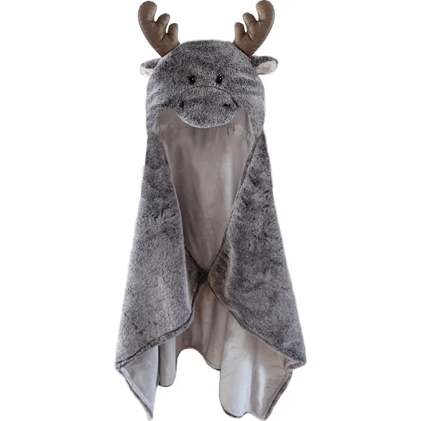 MON AMI Marley Moose Hooded Blanket