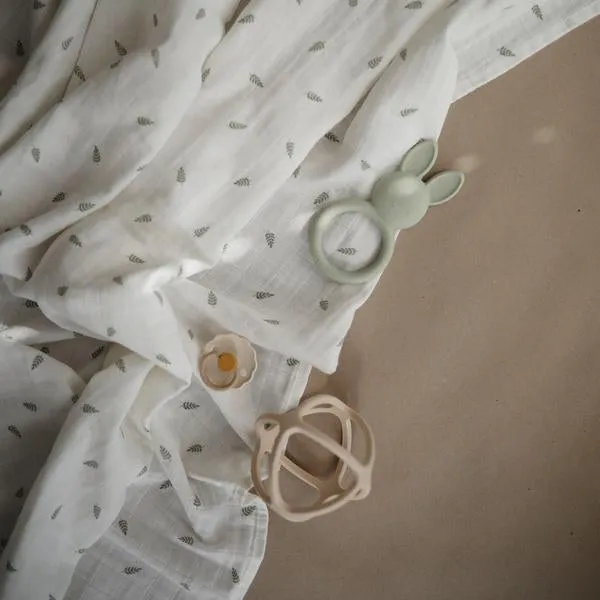 Muslin Swaddle Blanket - Leaves