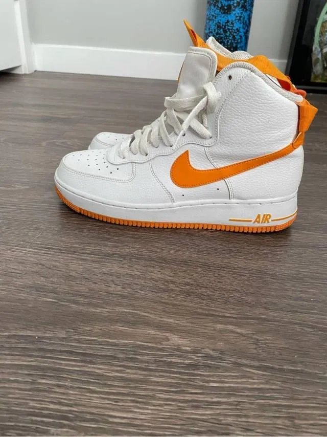 Nike Air Force 1 AF1 Ones High Vibrant Orange Sneakers