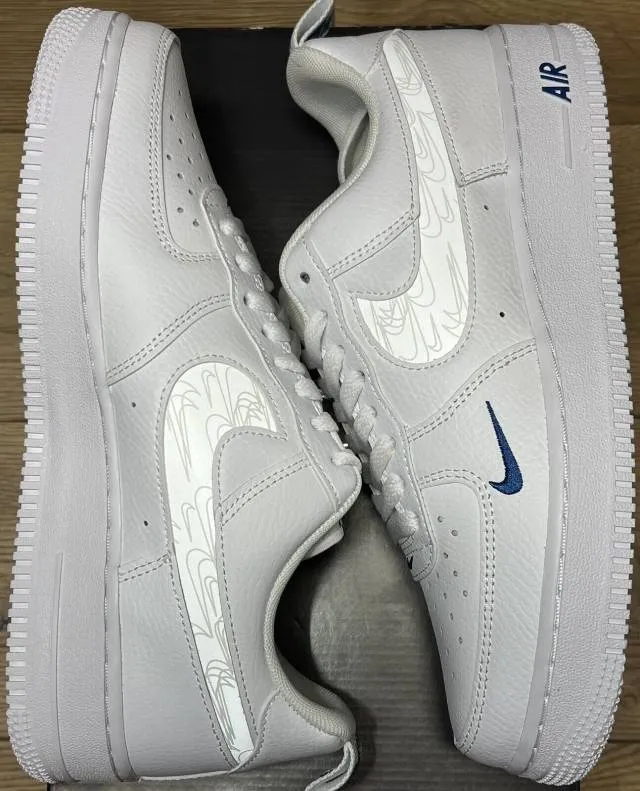 Nike Air Force 1 Low Reflective White Blue