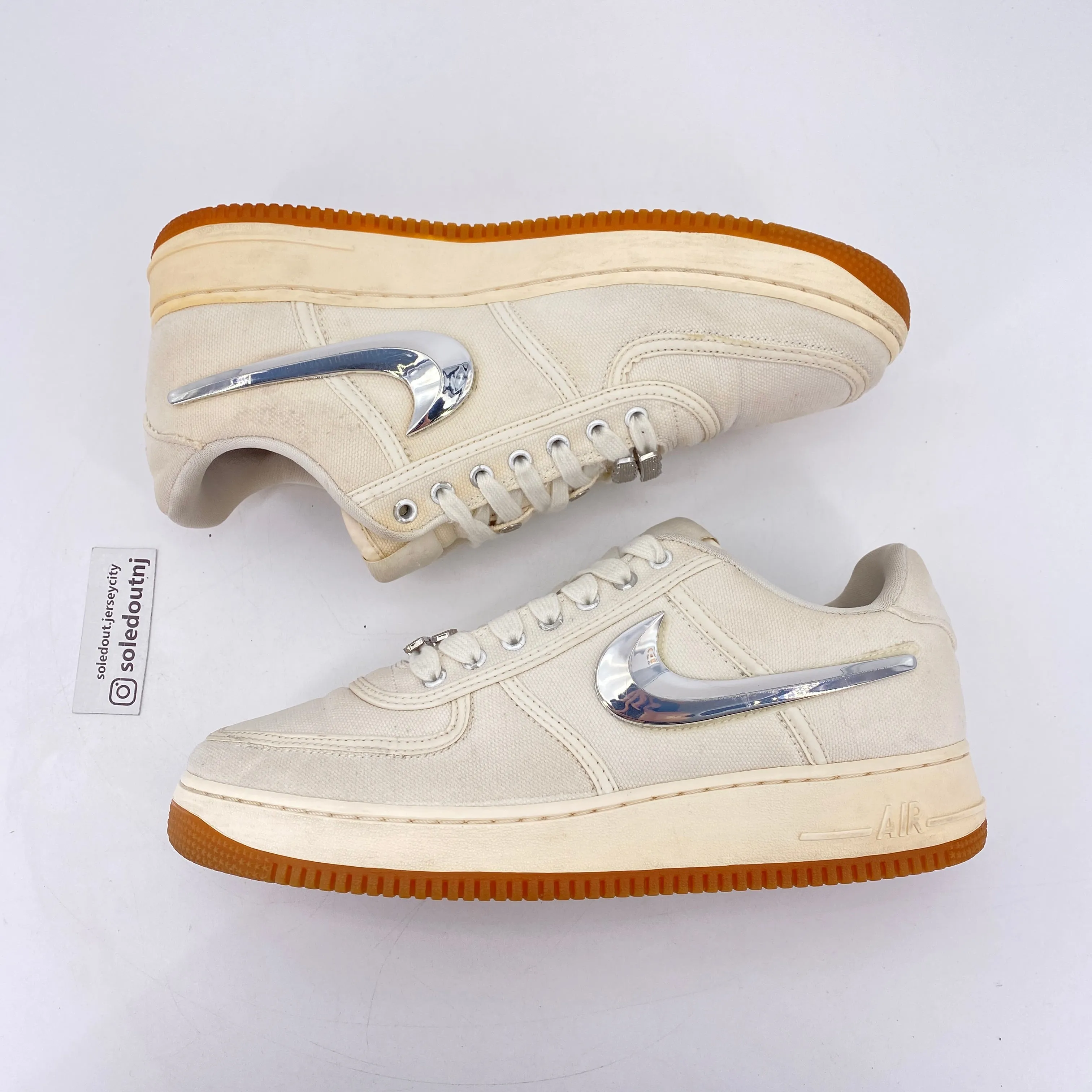 Nike Air Force 1 Low Travis Scott Sail 2018 Used Size 10