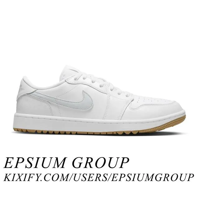 Nike Air Jordan 1 Low Golf (White Gum/ White/ Pure Plati...