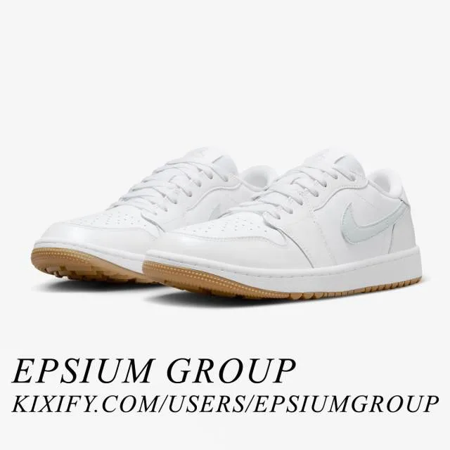 Nike Air Jordan 1 Low Golf (White Gum/ White/ Pure Plati...