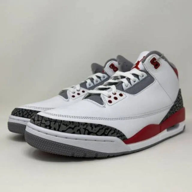 Nike Air Jordan Retro III 3 OG Fire Red 2022 White Black...