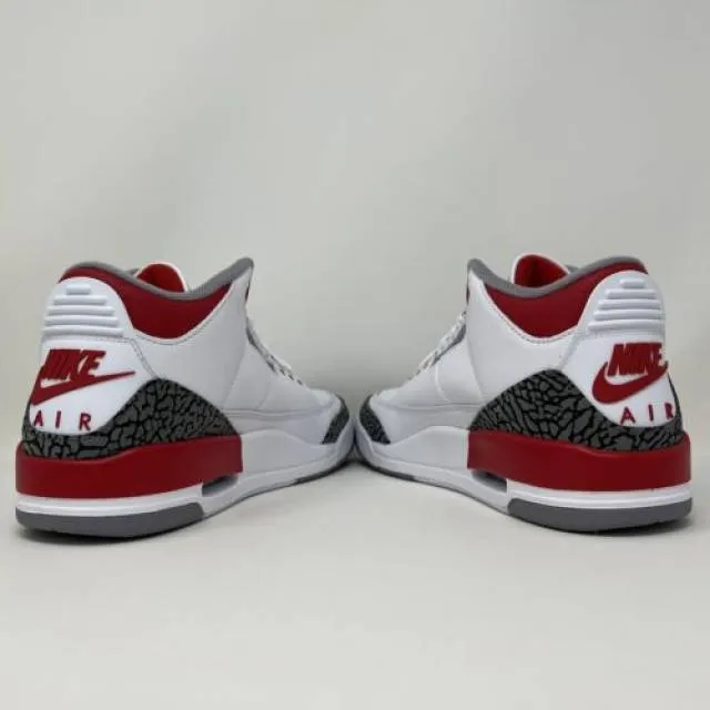 Nike Air Jordan Retro III 3 OG Fire Red 2022 White Black...