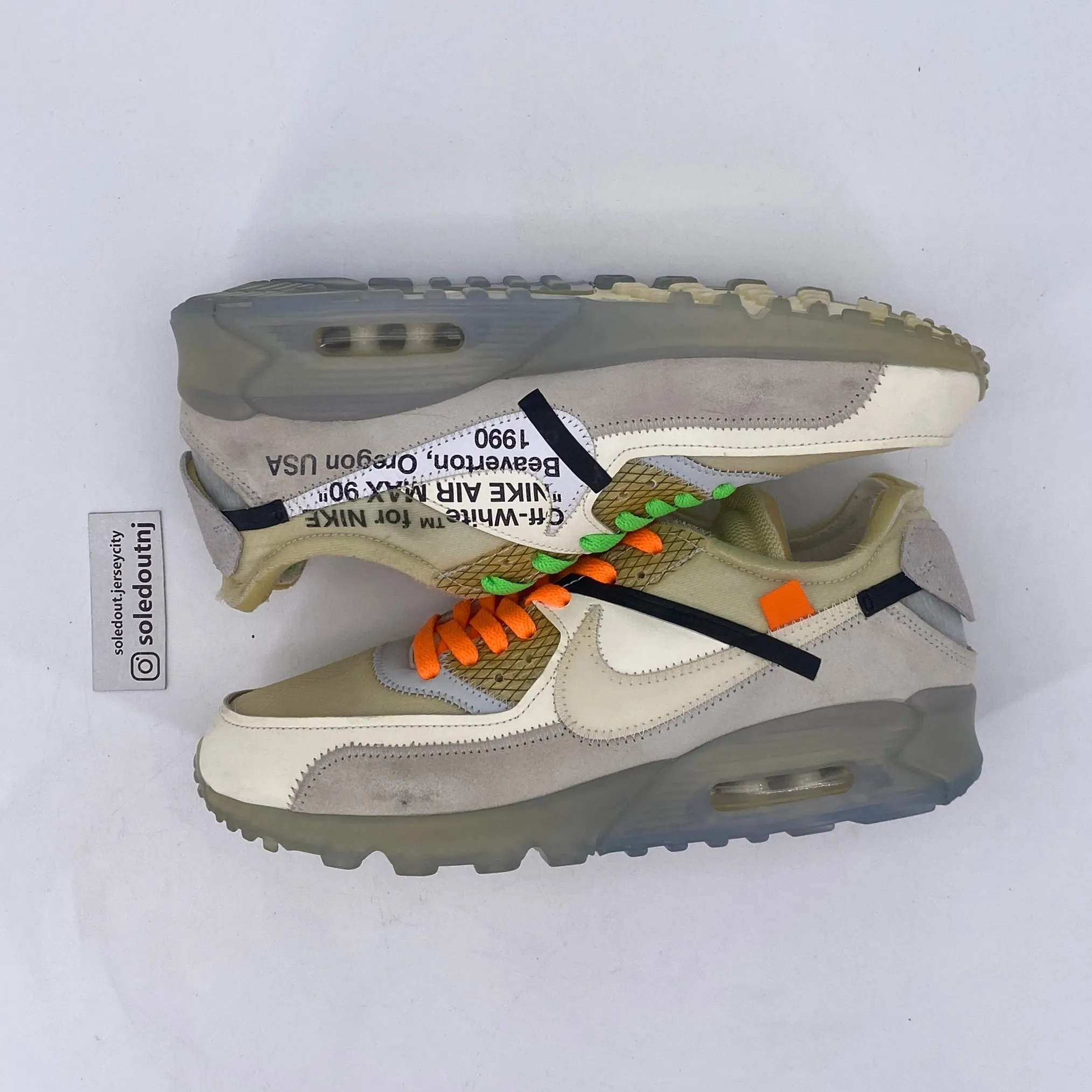 Nike Air Max 90 / OW The 10: Off-White 2017 Used Size 9