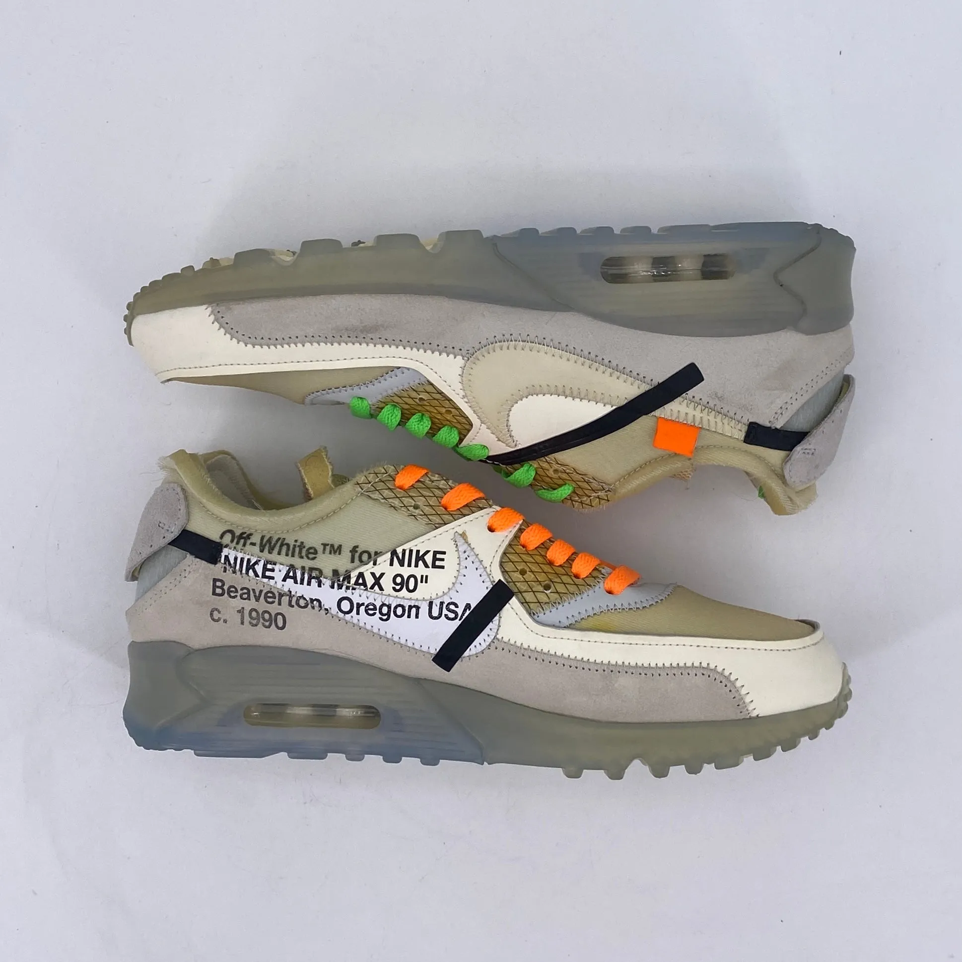 Nike Air Max 90 / OW The 10: Off-White 2017 Used Size 9