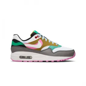 Nike Big Kids Air Max 1 Se (black / white-playful pink-stadium green)