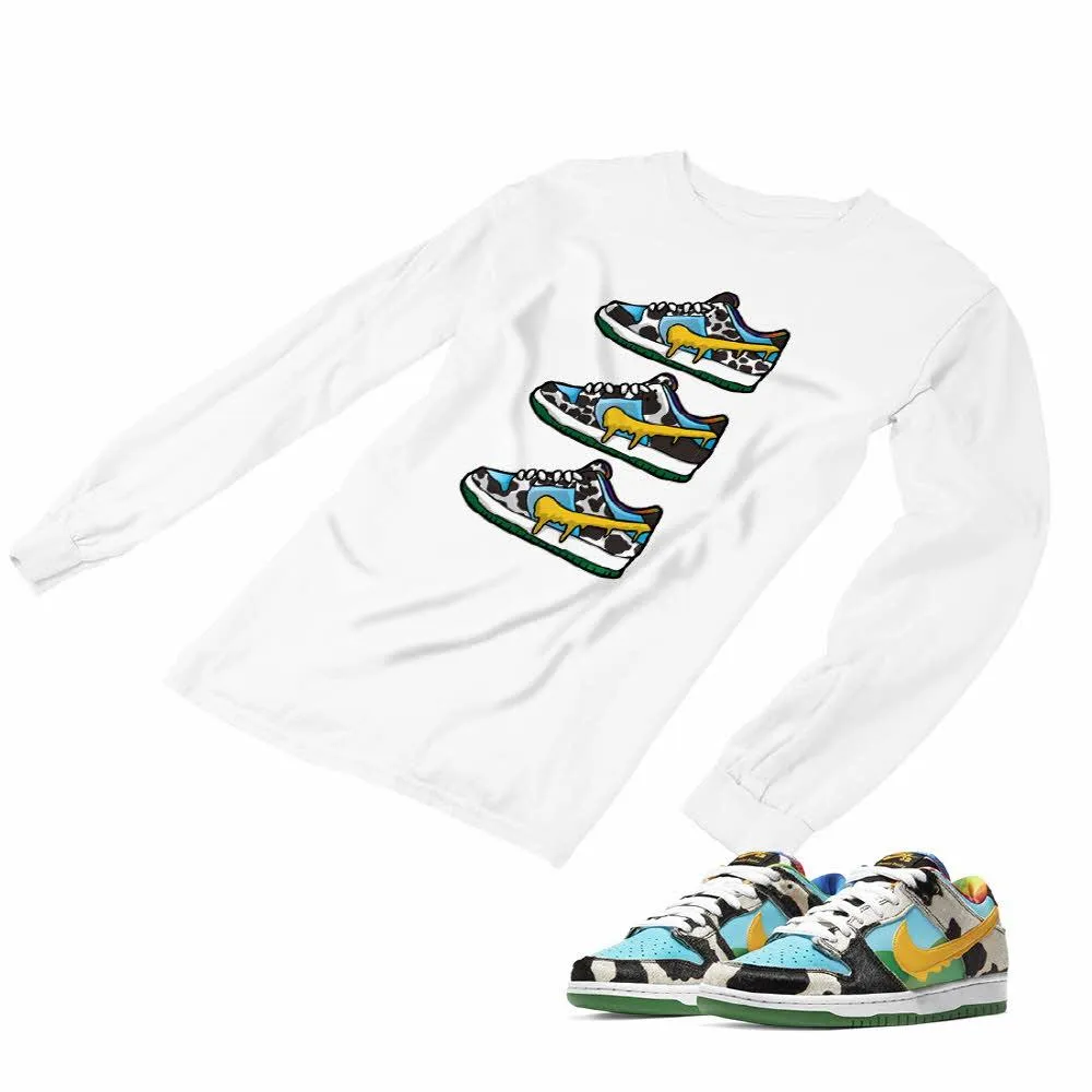 Nike Dunk Ben Jerry’s Matching Custom Designed Long Sleeve T shirt ND 1-2-11