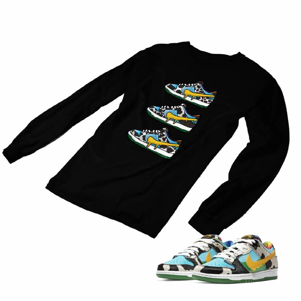 Nike Dunk Ben Jerry’s Matching Custom Designed Long Sleeve T shirt ND 1-2-11