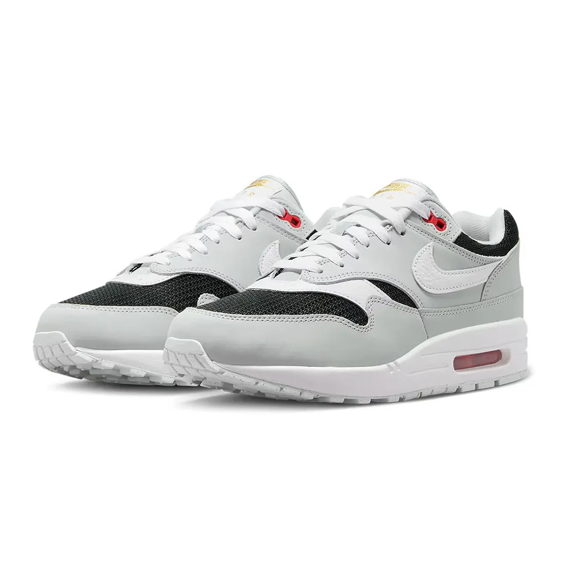 Nike Men Air Max 1 Premium (pure platinum / white-black-sport red)