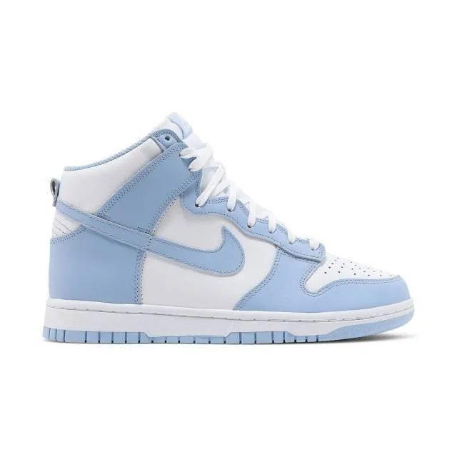 Nike women's dunk high (aluminum/ white/ baby blue) sizes 6-10 dd1869-107