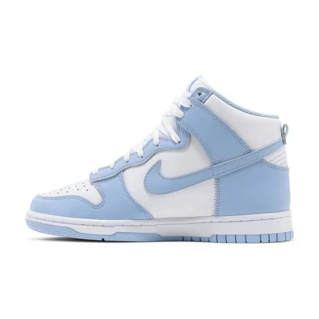 Nike women's dunk high (aluminum/ white/ baby blue) sizes 6-10 dd1869-107