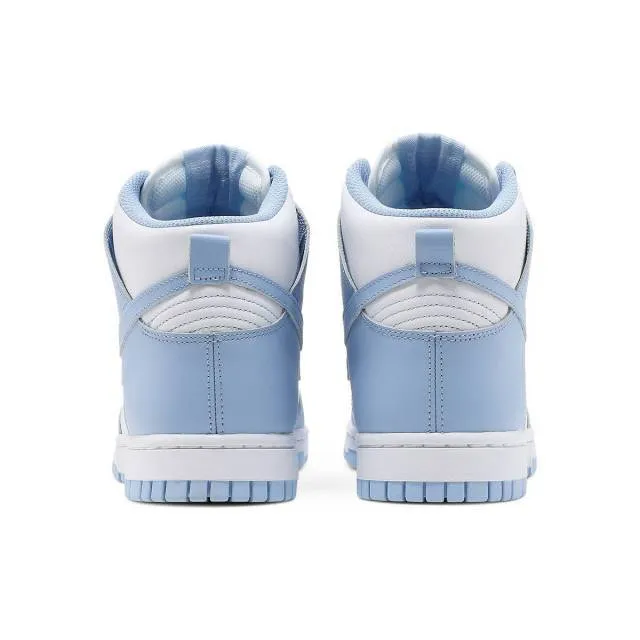 Nike women's dunk high (aluminum/ white/ baby blue) sizes 6-10 dd1869-107