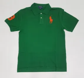 Nwt Kids Polo Ralph Lauren Green/Orange Big Pony Polo (8-20)