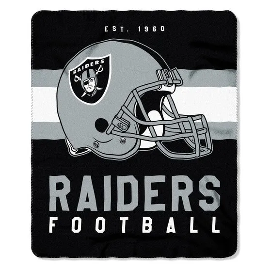 Oakland Raiders 50 x 60 Singular Fleece Throw Blanket