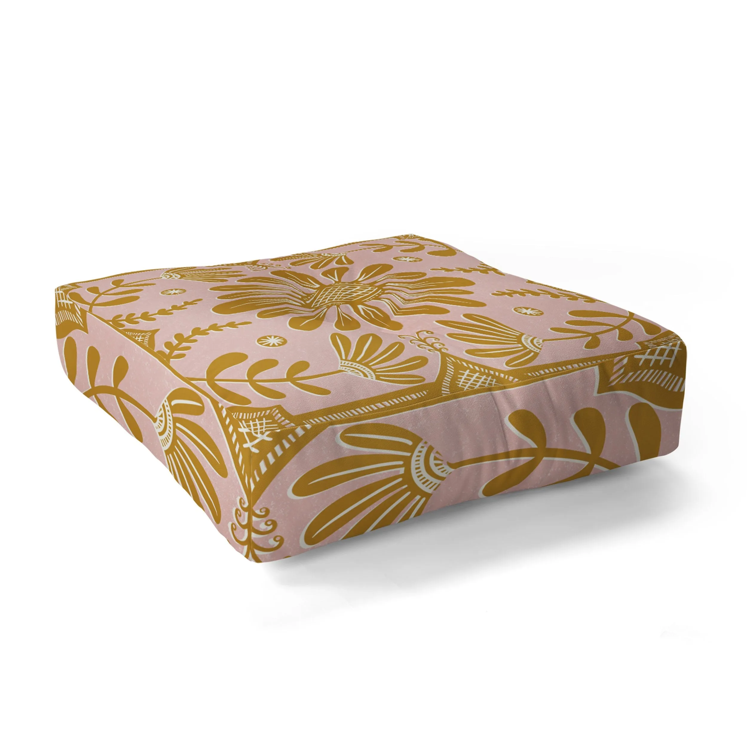 Ole 60s Love Story Floor Pouf Pillow Square (DS)