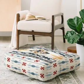 Ole Boho Summer Floor Pouf Pillow Square (DS)