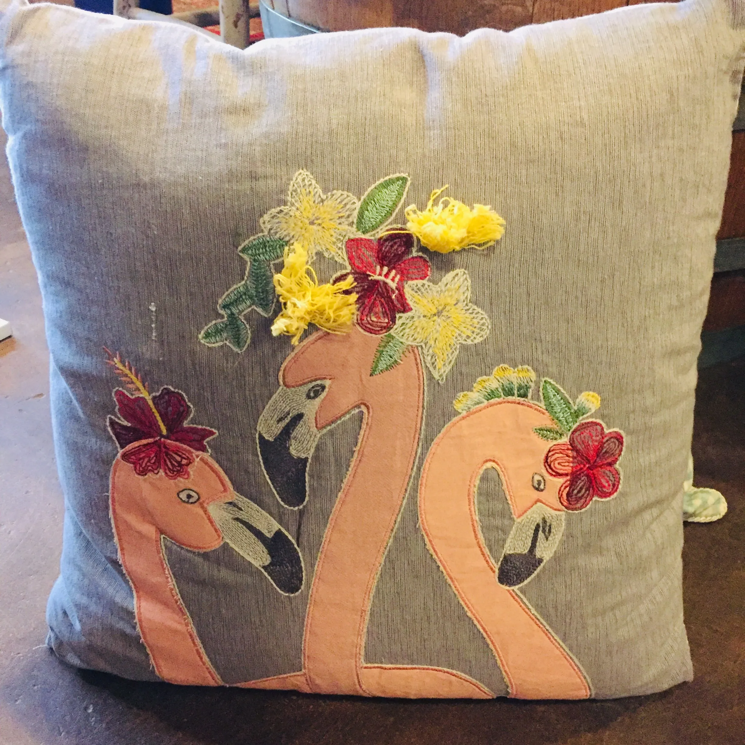 Pink Flamingo Pillow