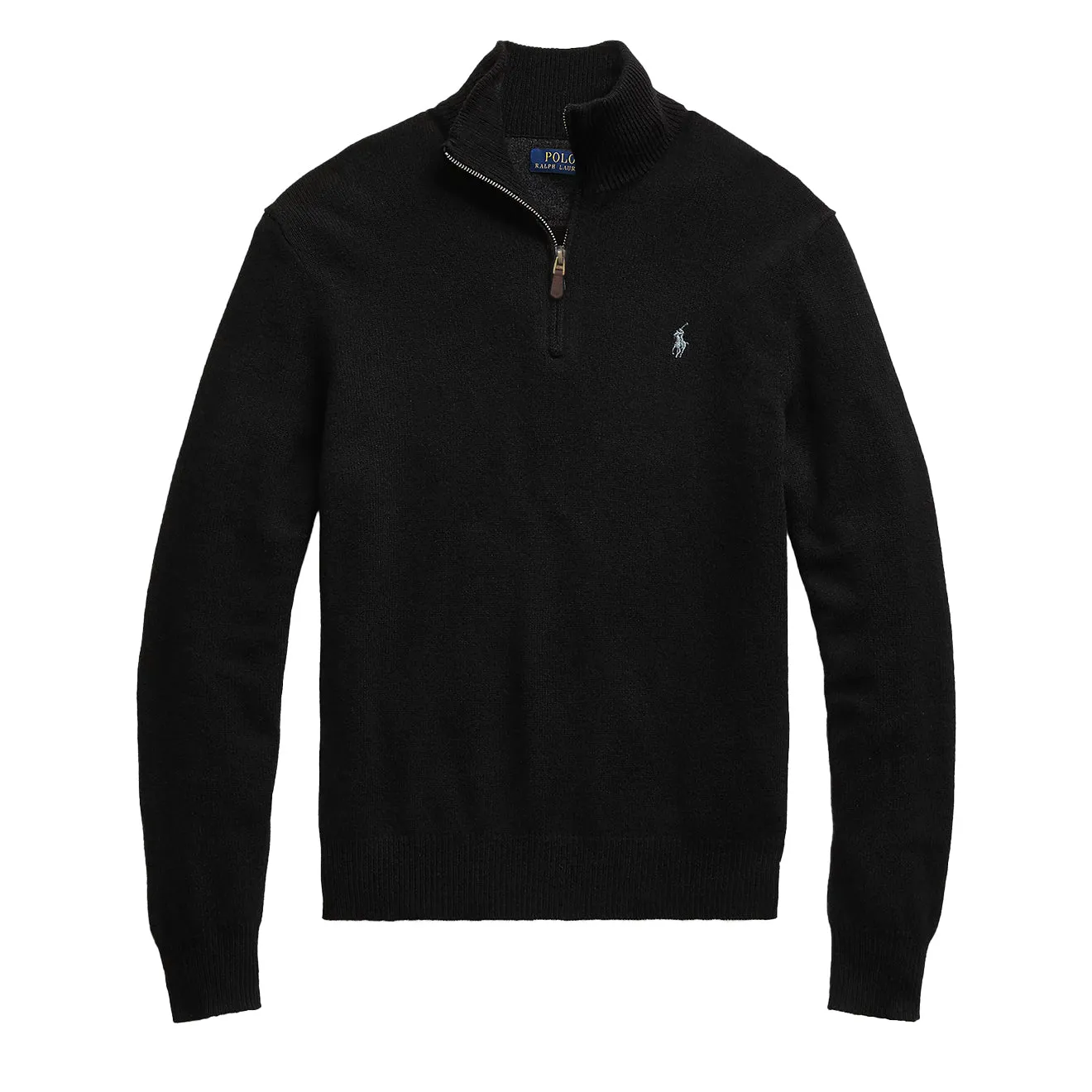 Polo Ralph Lauren Wool Half Zip Pullover Black