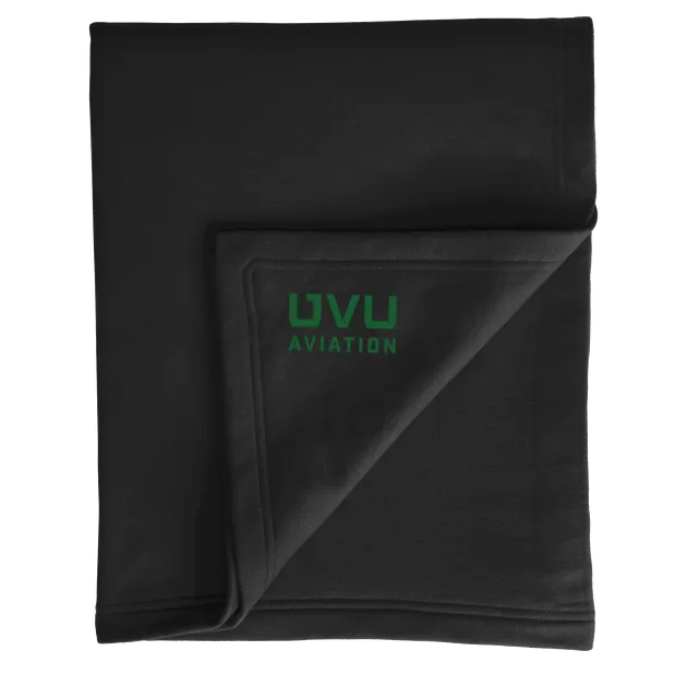 Port & Company Core Fleece Sweatshirt Blanket- UVU Aviation