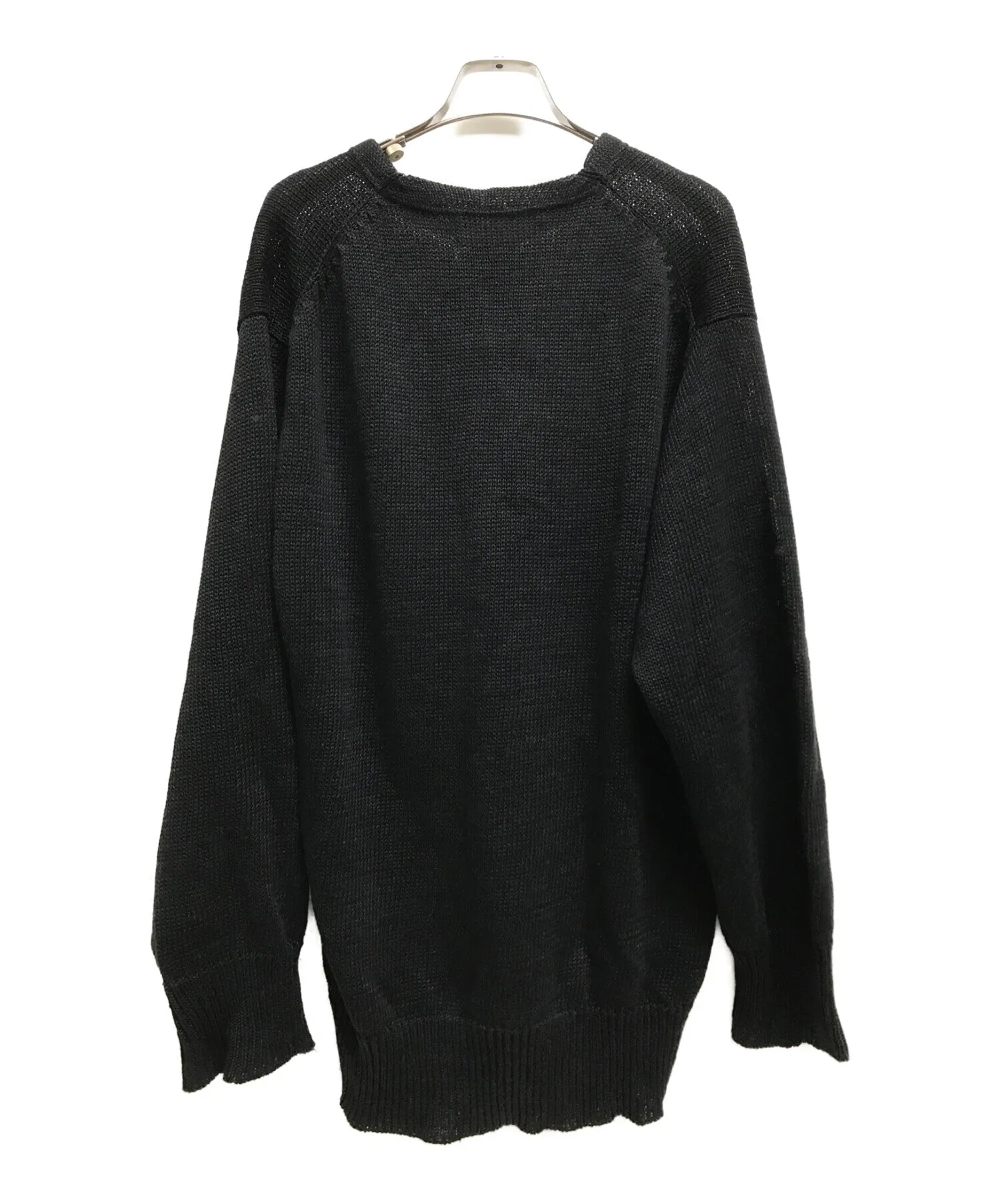 [Pre-owned] COMME des GARCONS HOMME OLD] Linen Henley Neck Knit Pullover Archive HN-020090