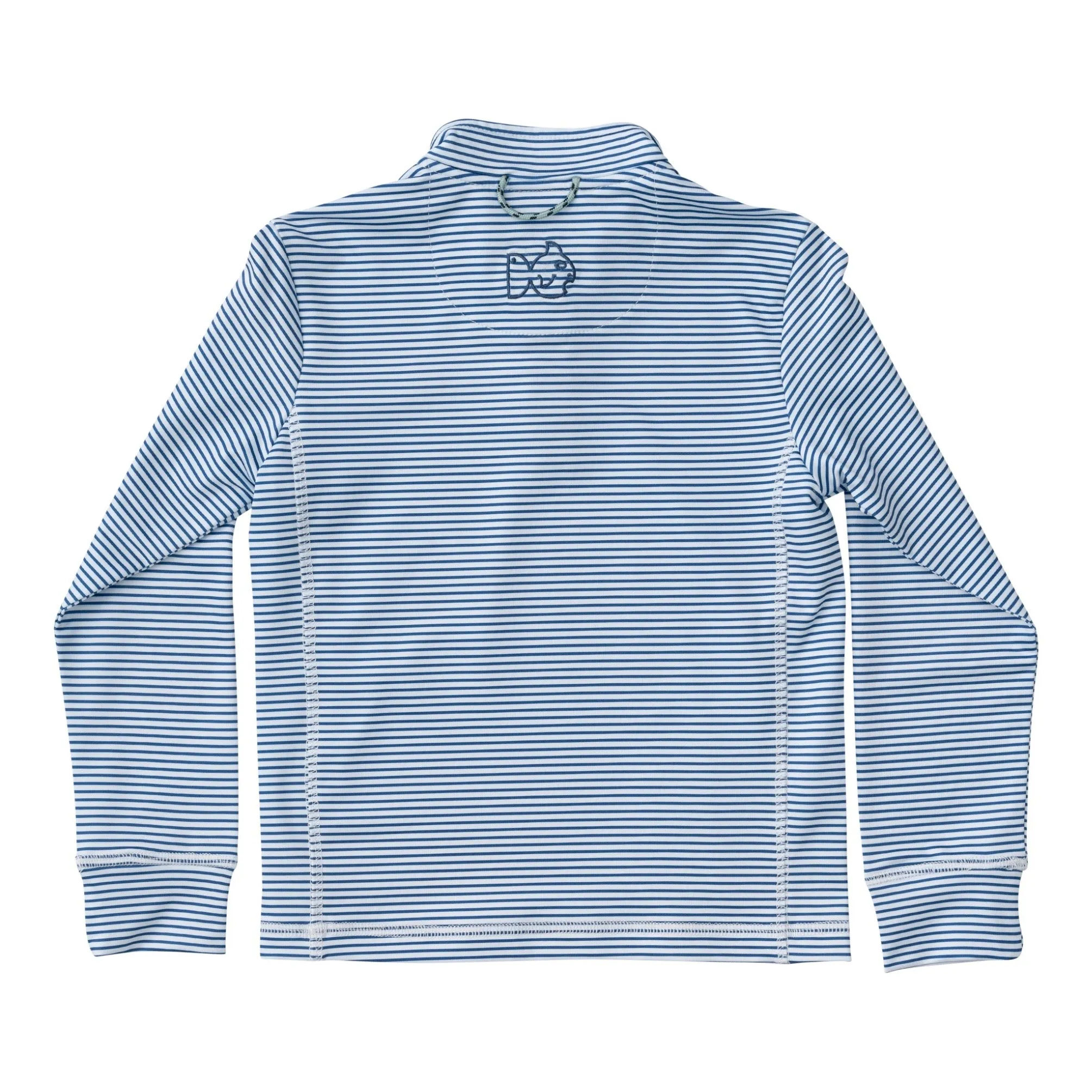 PRO Performance 1/4 Zip Pullover in Navy and White Stripe