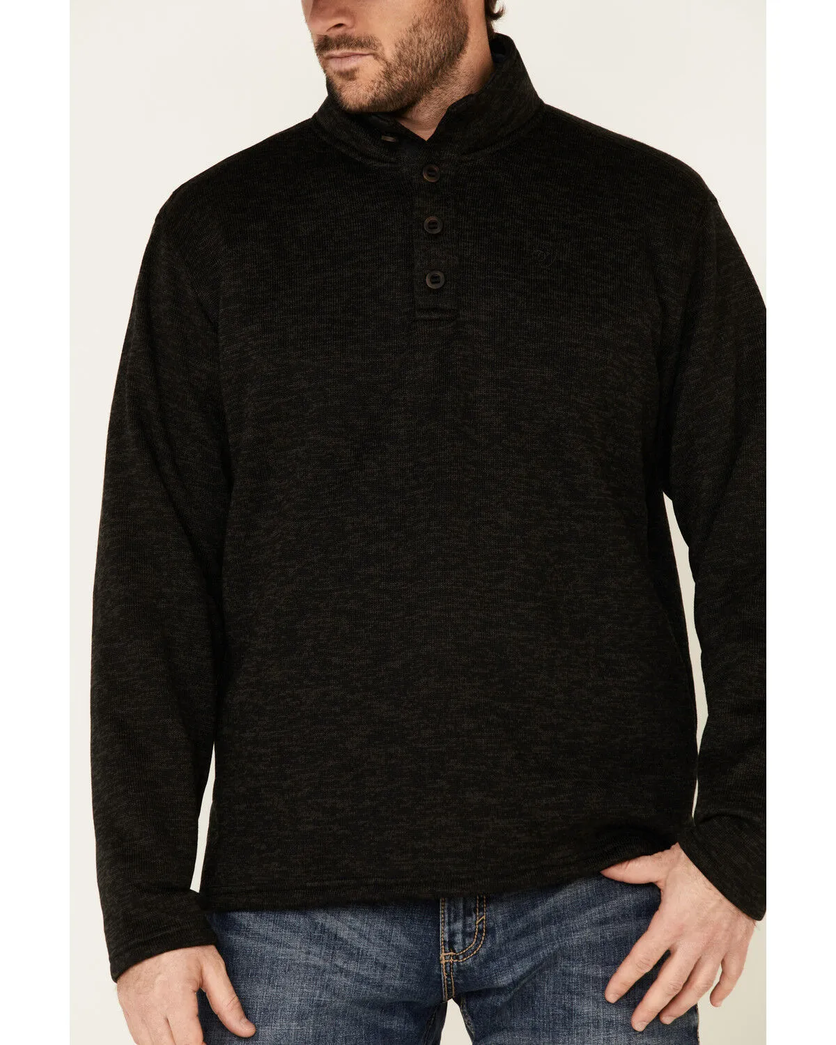 Product Name:  Ariat Men's Solid Charcoal Wesley 1/4 Zip Fleece Pullover