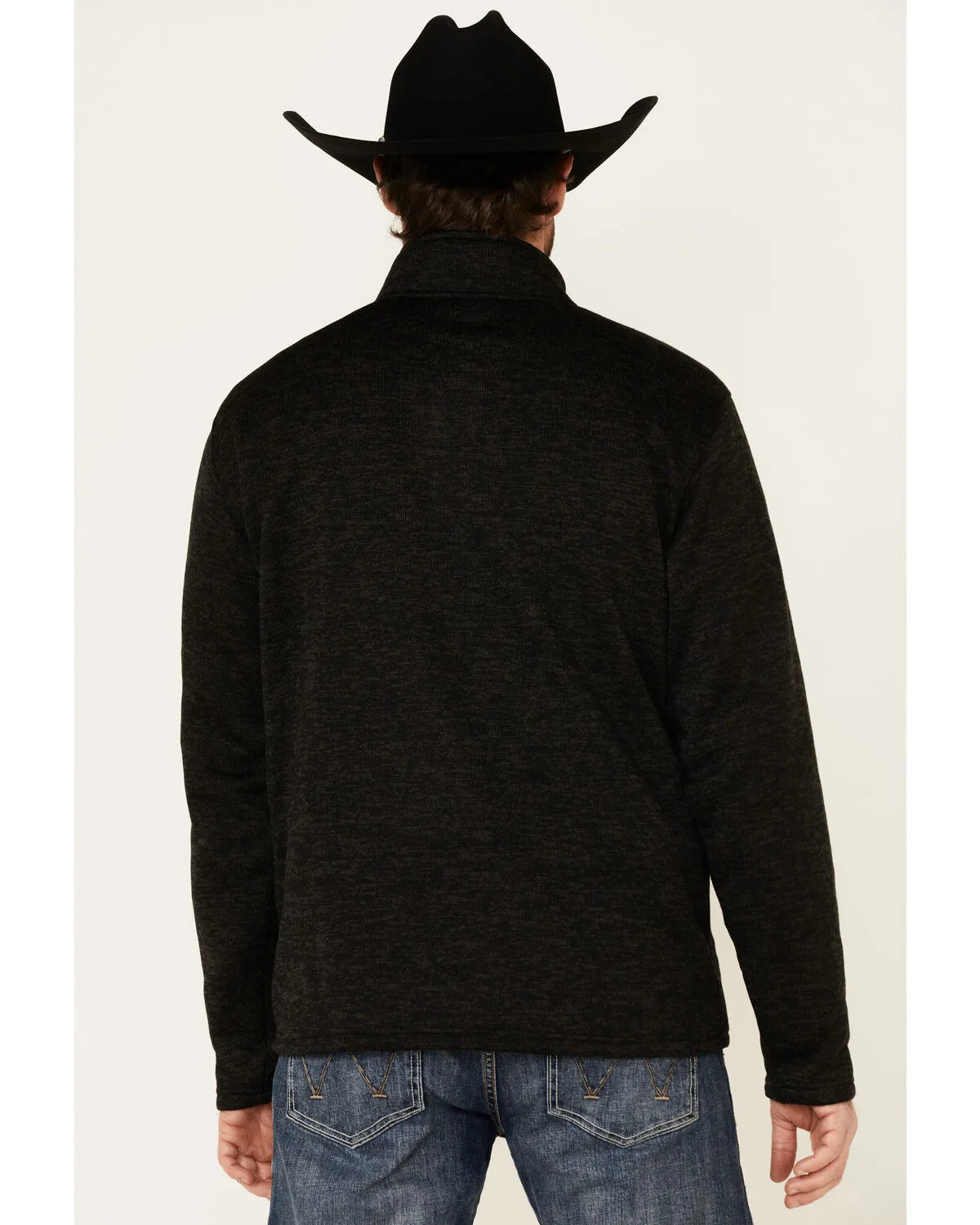 Product Name:  Ariat Men's Solid Charcoal Wesley 1/4 Zip Fleece Pullover