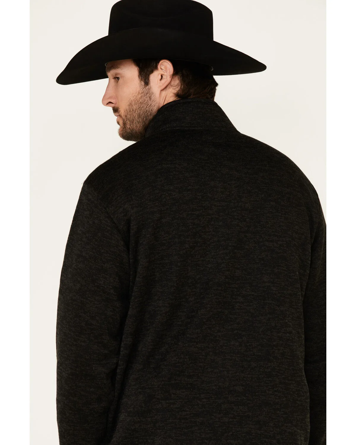 Product Name:  Ariat Men's Solid Charcoal Wesley 1/4 Zip Fleece Pullover