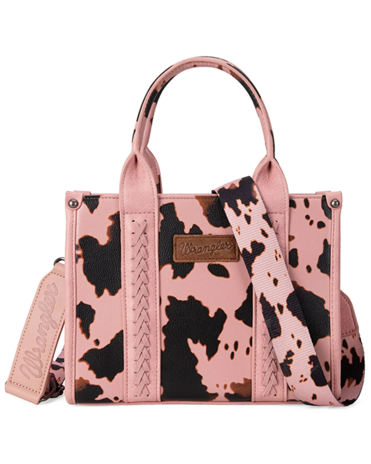 Product Name:  Wrangler Women's Cow Print Concealed Carry Crossbody Tote