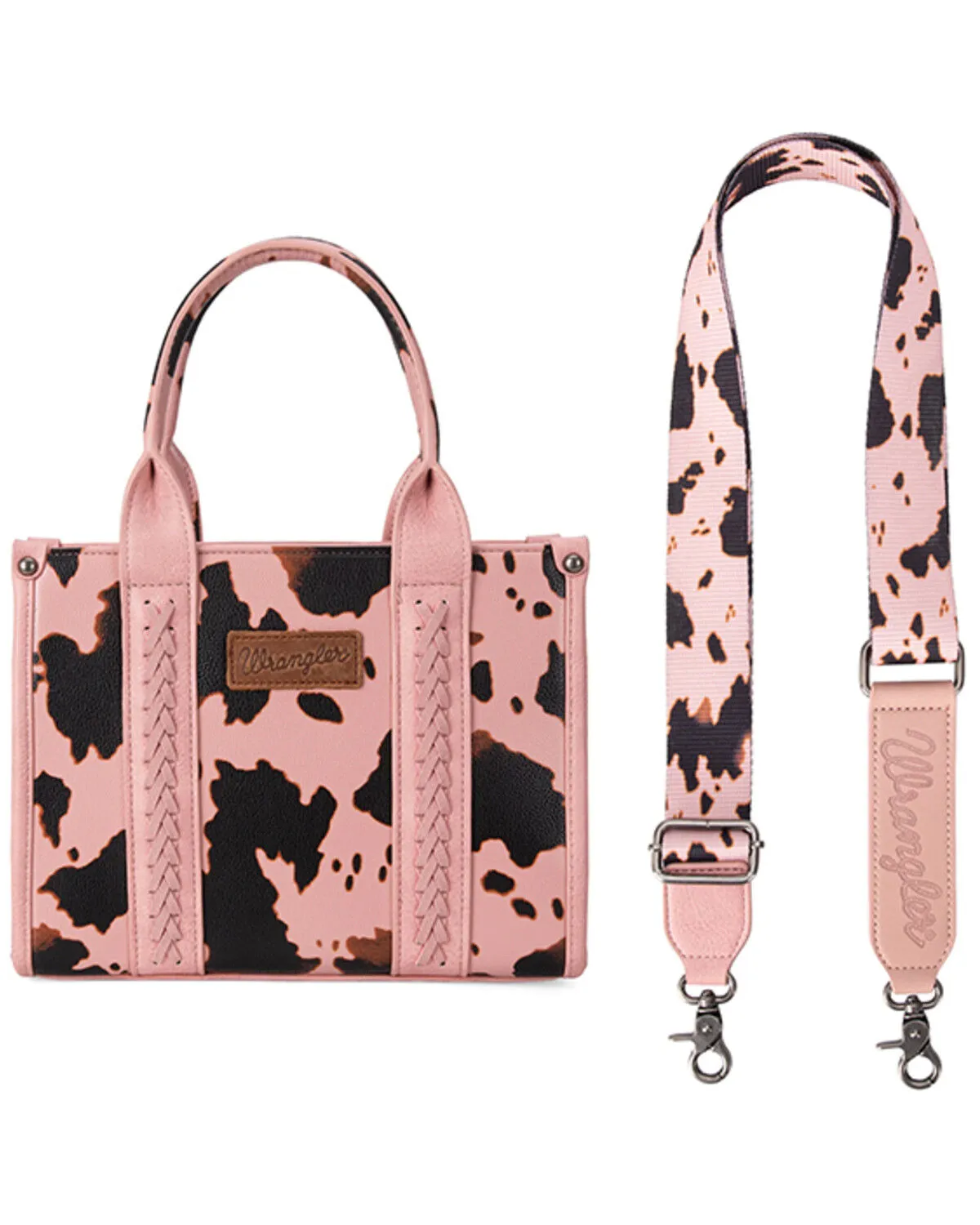 Product Name:  Wrangler Women's Cow Print Concealed Carry Crossbody Tote