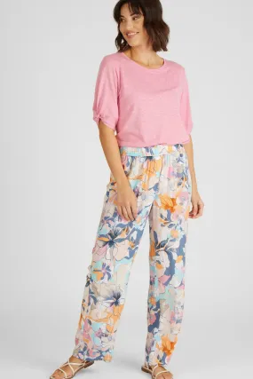 Rabe & LecomteORANGE FLORAL PRINT TROUSERS