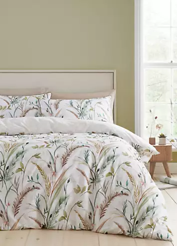 RHS Ornamental Grasses 100% Cotton 200 Thread Count Duvet Cover Set | Kaleidoscope