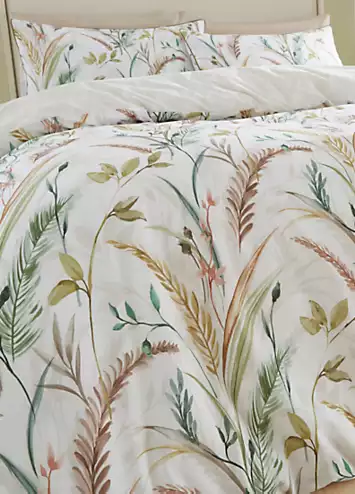 RHS Ornamental Grasses 100% Cotton 200 Thread Count Duvet Cover Set | Kaleidoscope