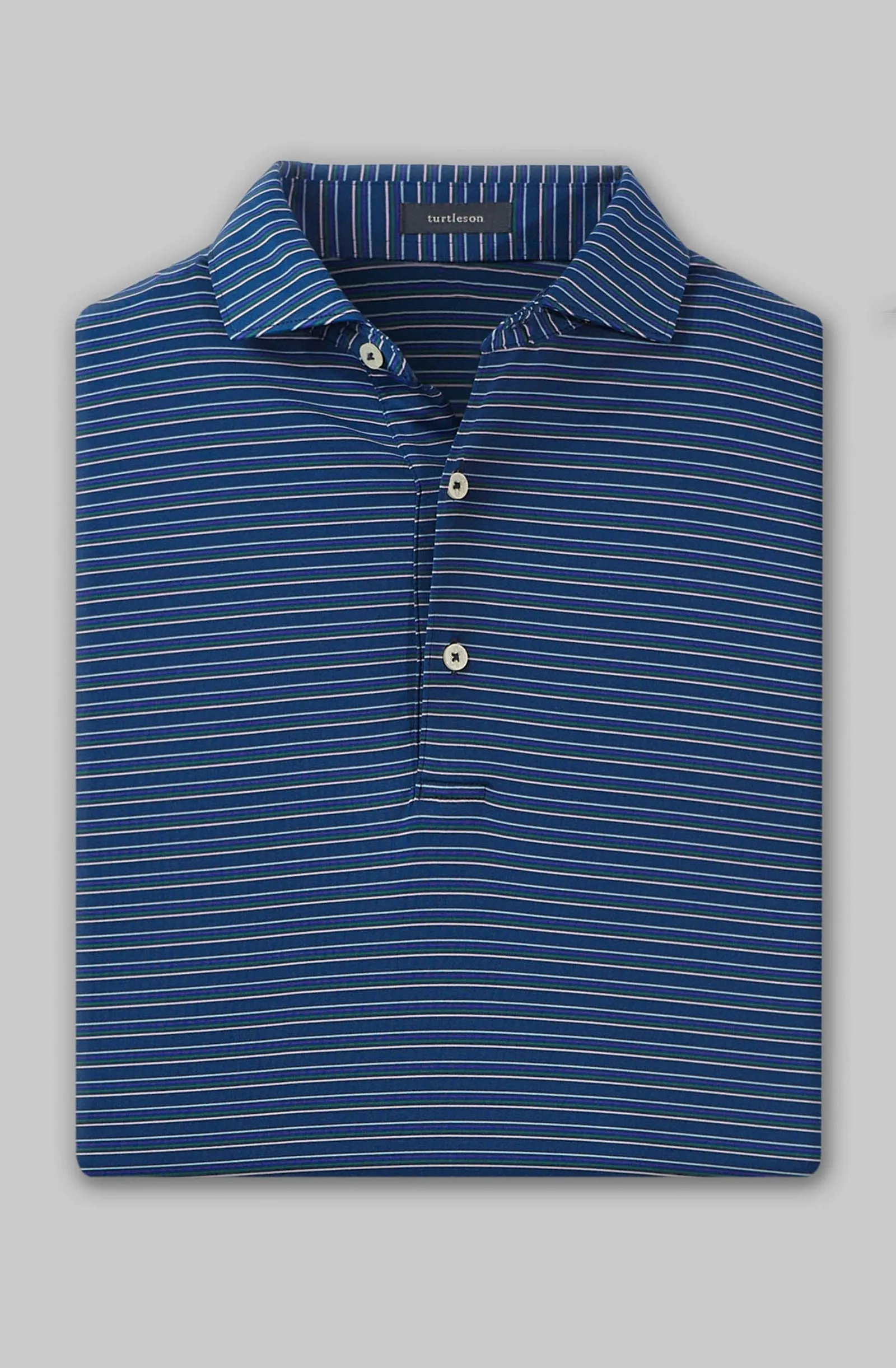 Rory Stripe Performance Polo