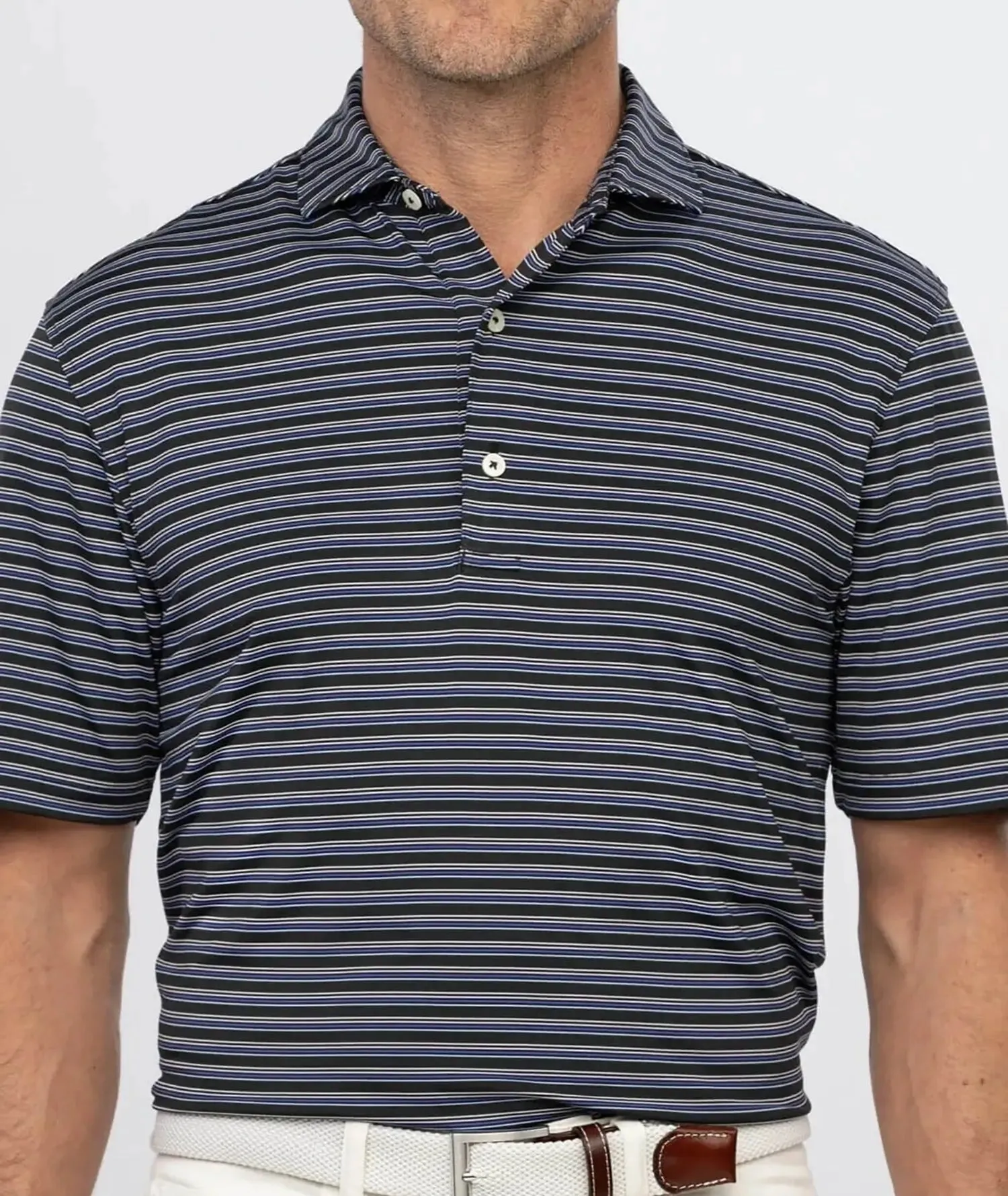 Rory Stripe Performance Polo