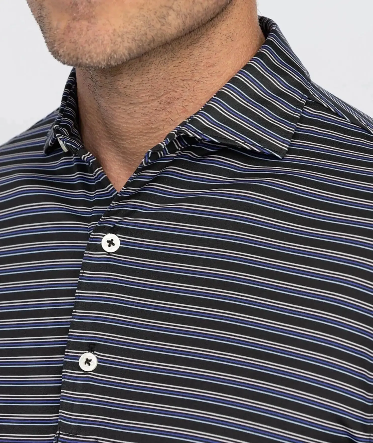 Rory Stripe Performance Polo