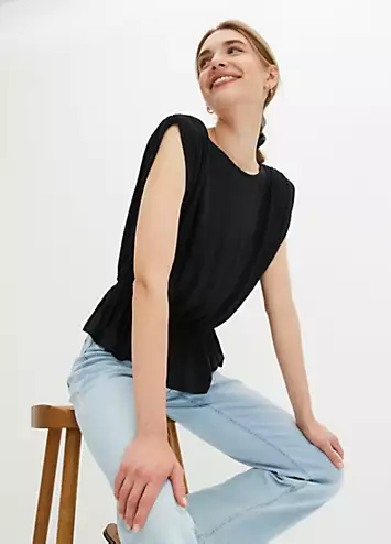 Ruched Sleeveless Top by bonprix | Look Again