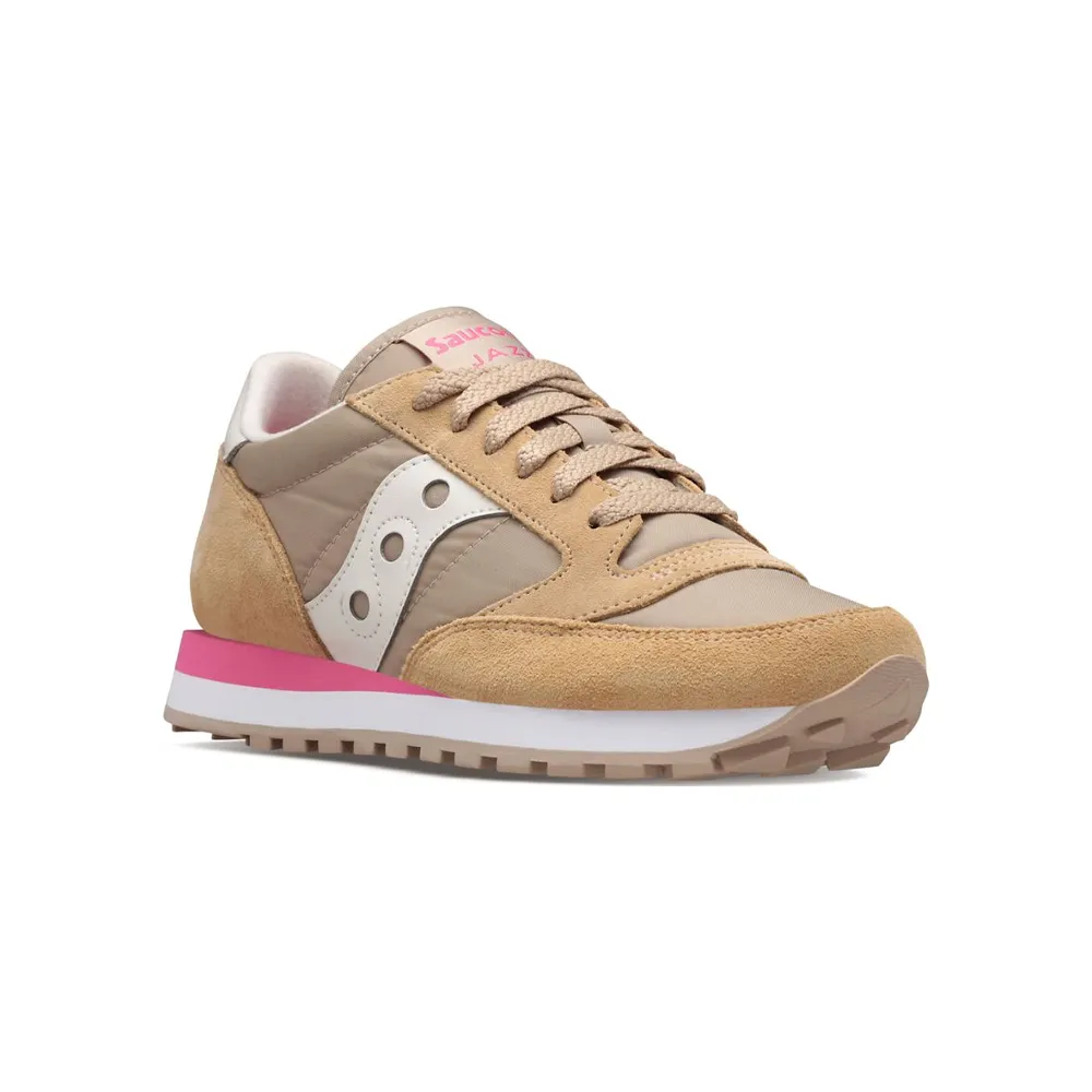 Saucony Jazz Original Women’s Sneakers Tan / Pink S1044-639