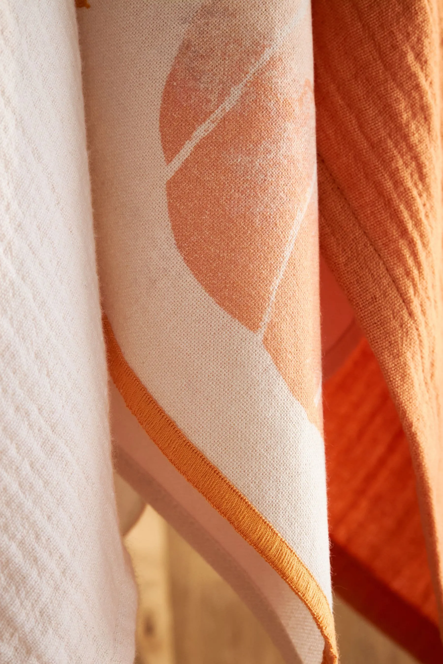 Set of 3 Natural Pumpkin Tea Towels