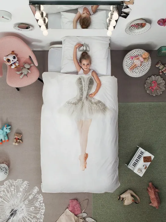 Snurk   Ballerina organic cotton duvet cover set 