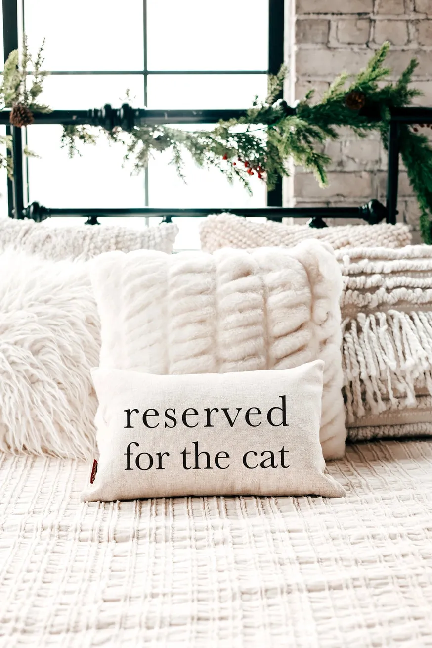 SP | Reserved For The Cat - Lumbar Pillow