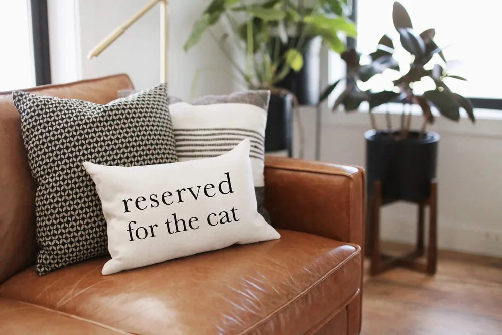 SP | Reserved For The Cat - Lumbar Pillow