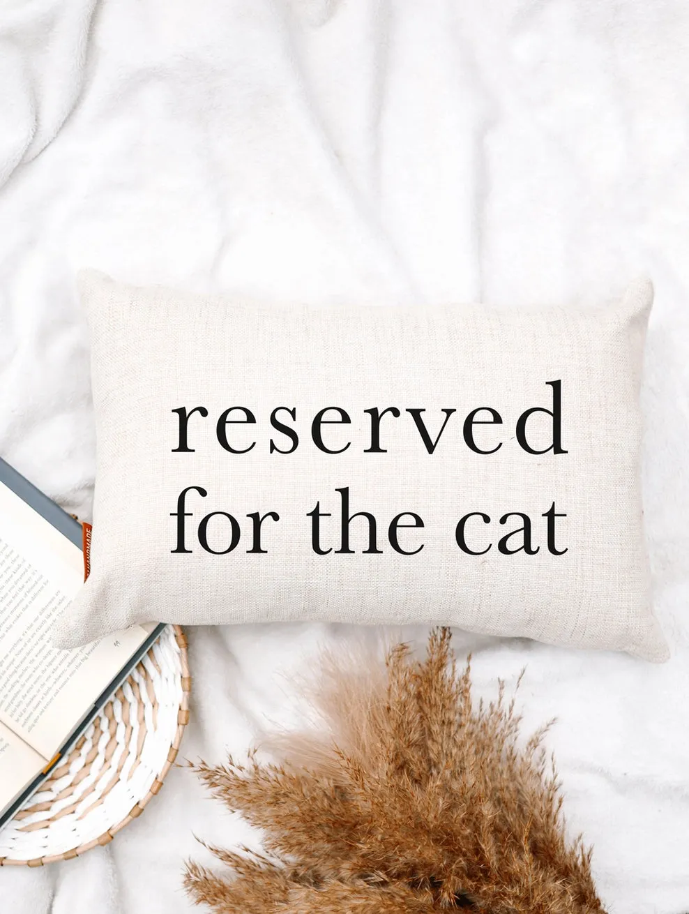 SP | Reserved For The Cat - Lumbar Pillow