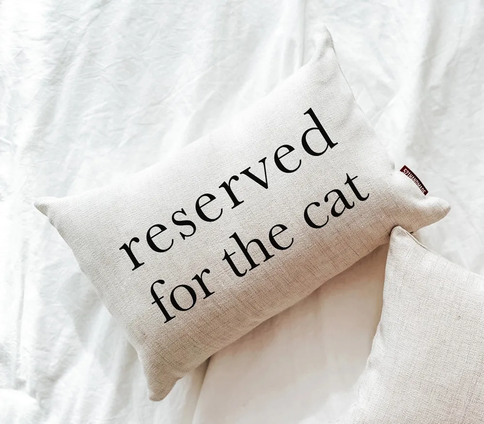 SP | Reserved For The Cat - Lumbar Pillow