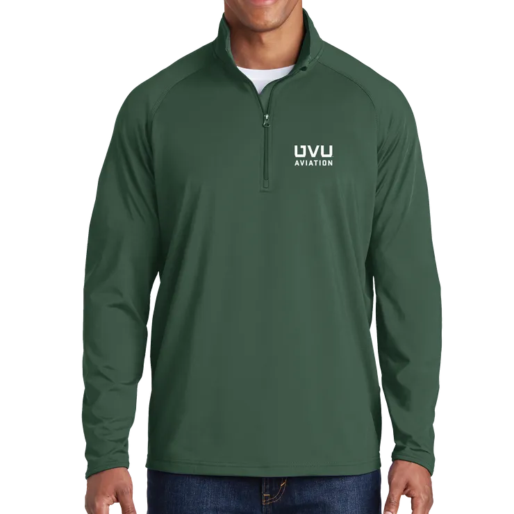 Sport-Tek Sport-Wick Stretch 1/2-Zip Pullover - UVU Aviation