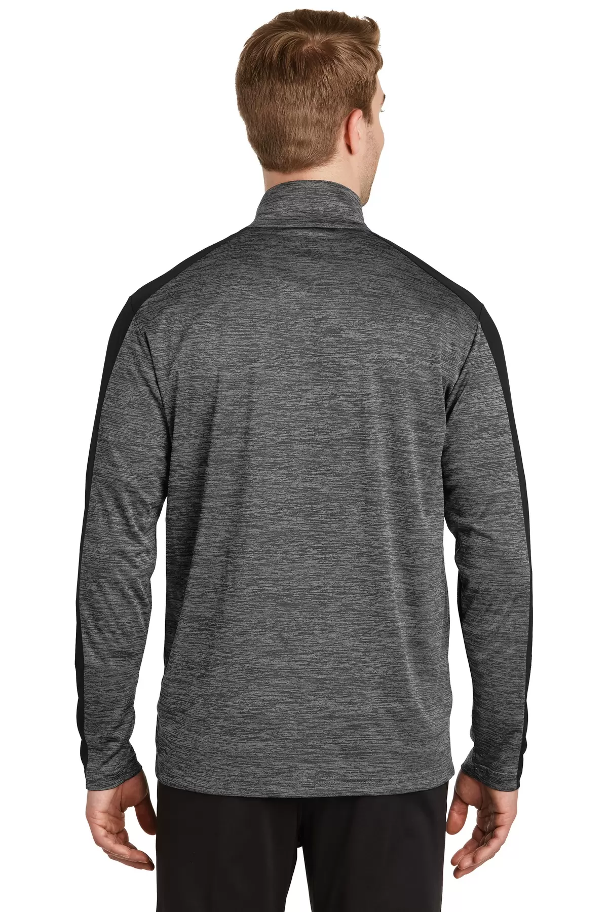 Sport Tek ST397 Sport-Tek PosiCharge Electric Heather Colorblock 1/4-Zip Pullover SKU: ST397