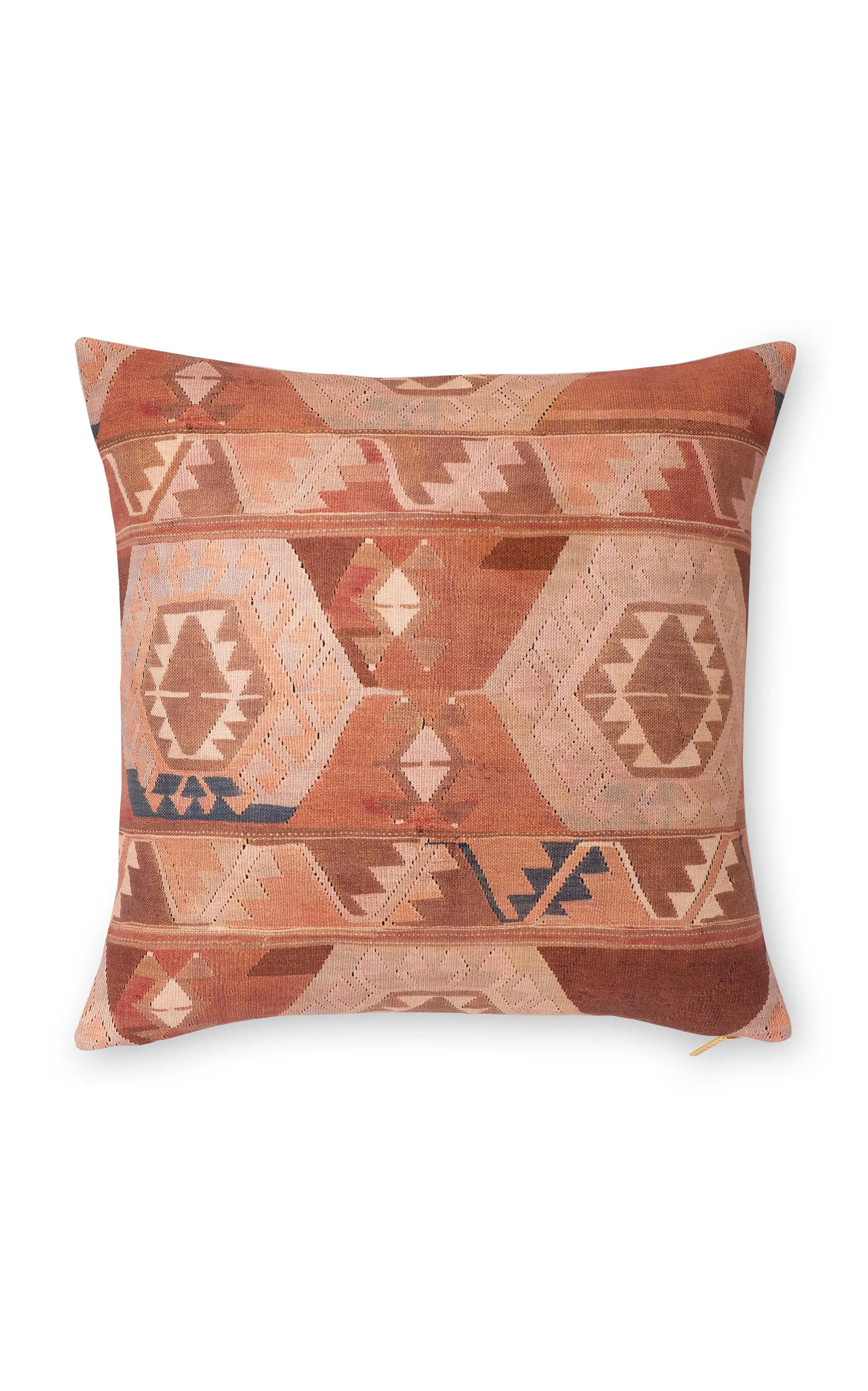 St. Frank Kilim Adobe Prism Linen-Cotton Pillow